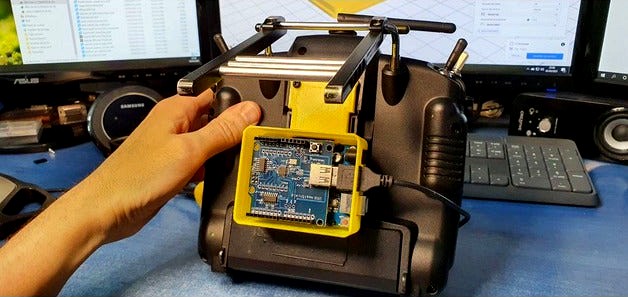 Arduino USB host shield Taranis JR module by acicuecalo