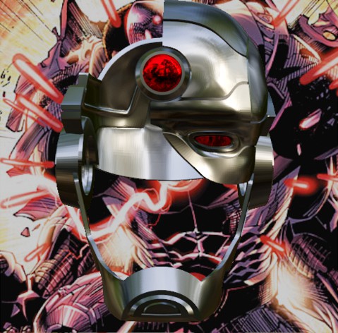 Cyborg Inspired Helmet  by Budwin