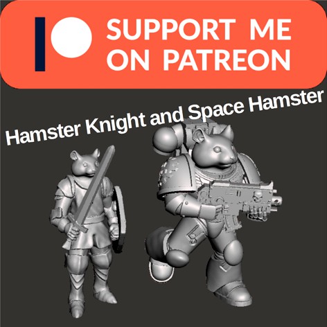 Hamster Knight and Space Hamster by PhysUdo