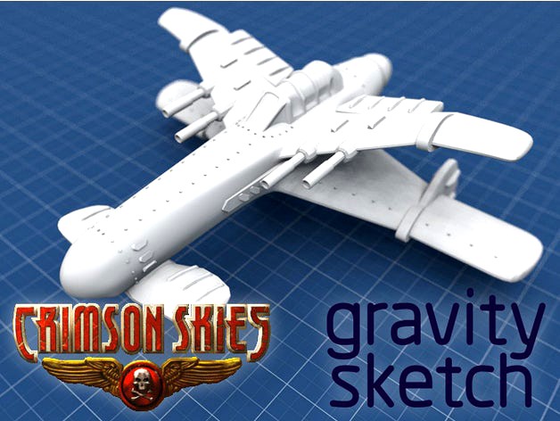 Crimson Skies - Hughes P21-J Devastator by toposolitario