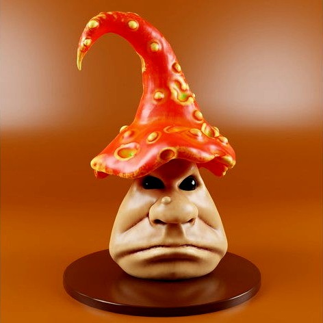 Grumpy Toadstool by DimensionAlterna3D