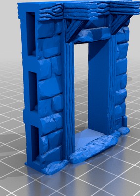 OpenForge 2.0 Facade Stone Brick Doorways with working doors by mannolitto