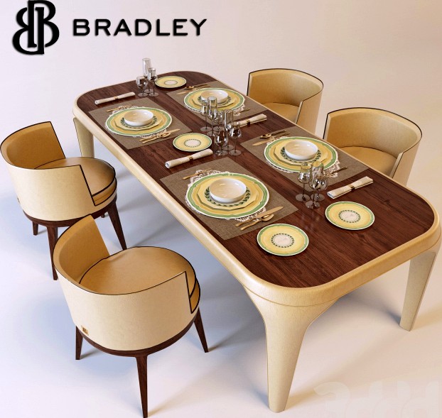 Bradley dining table with Baron chairs