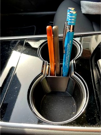 Tesla Model 3 / Model Y Cupholder Mini-Storage by Thomas1000