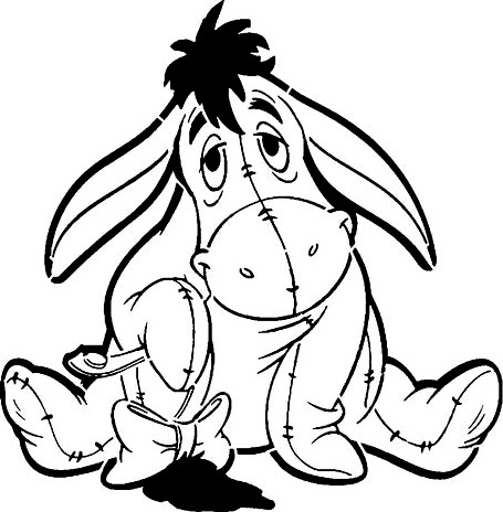 Eeyore stencil by Longquang