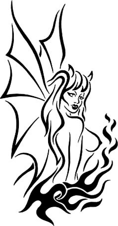 Devil Girl stencil 2 by Longquang