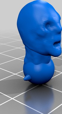 Rough Action Figure Head by Void-8065236