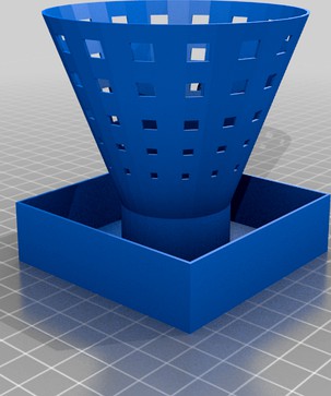 Highly parameterised seedling planter with square water reservoir by sbromwich