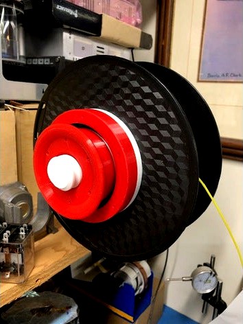 Just another Spool Holder with Filament Feed Detector and Filament Depth Detector by Electroglide