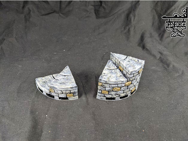 OpenForge 2.0 2x Curved Stairs (Angular) by devonjones