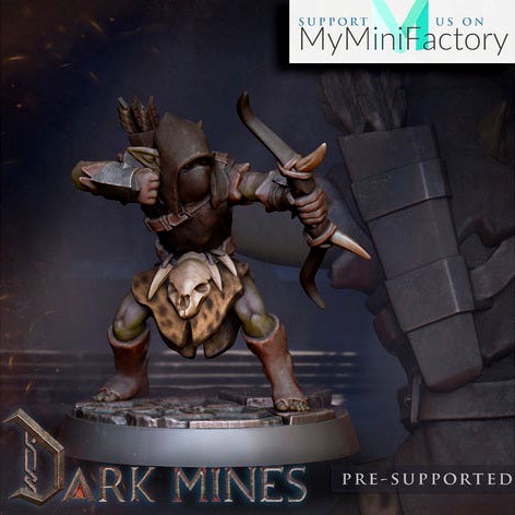 Goblin Archer Tabletop Miniature by MrPizza