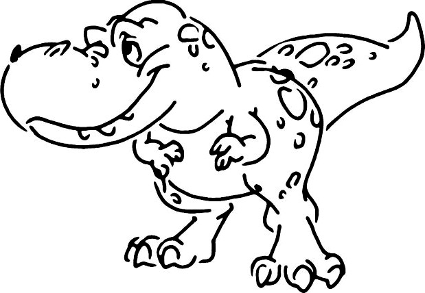 T-Rex stencil 2 by Longquang 3d model