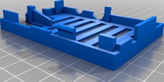 RaspBerry Pi 1B Case with 4040 Holder by makerbotschmidtienet