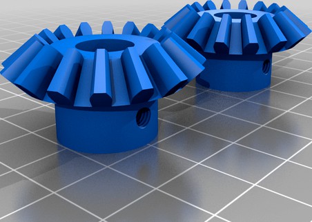 Bevel Gears for 10 mm shaft by AutomationExploration