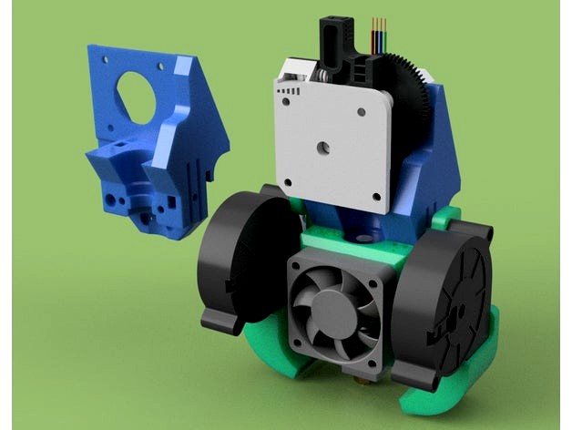 e3D Titan extruder direct CR-10 Heavy Duty customisable modular e3D V6 mount by Citruzzzor