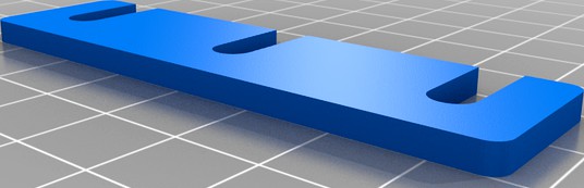 75mm (3") hinge shim by Bellshedprints