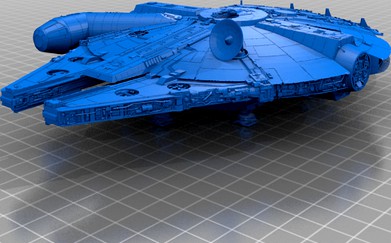 Millenium Falcon (Hollow and Detailed) by EDY209