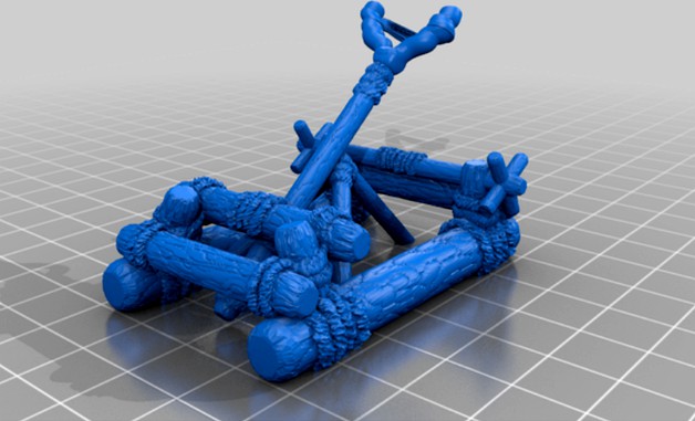 Ewok Catapult (star wars legion scale) by McAnultyMiniatures