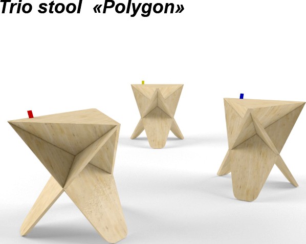Trio stool polygon