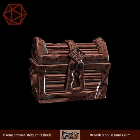 Strongbox Chest 28mm Mini by BelvedereHouseGames