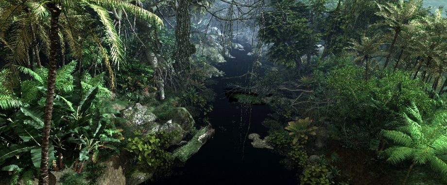 Forest mountain creek3d model