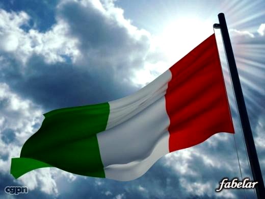 Italian flag3d model