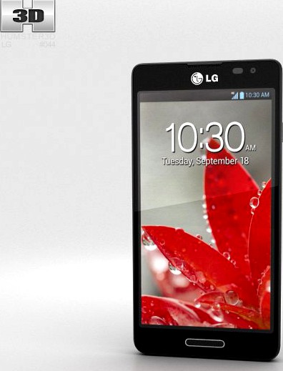 LG Optimus F7 Black3d model