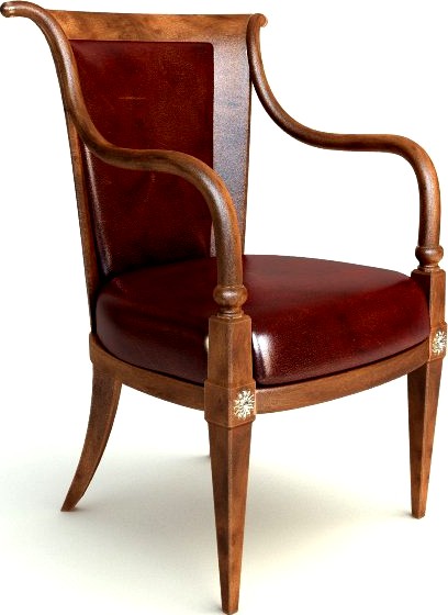 Photorealistic Antique Armchair 23d model