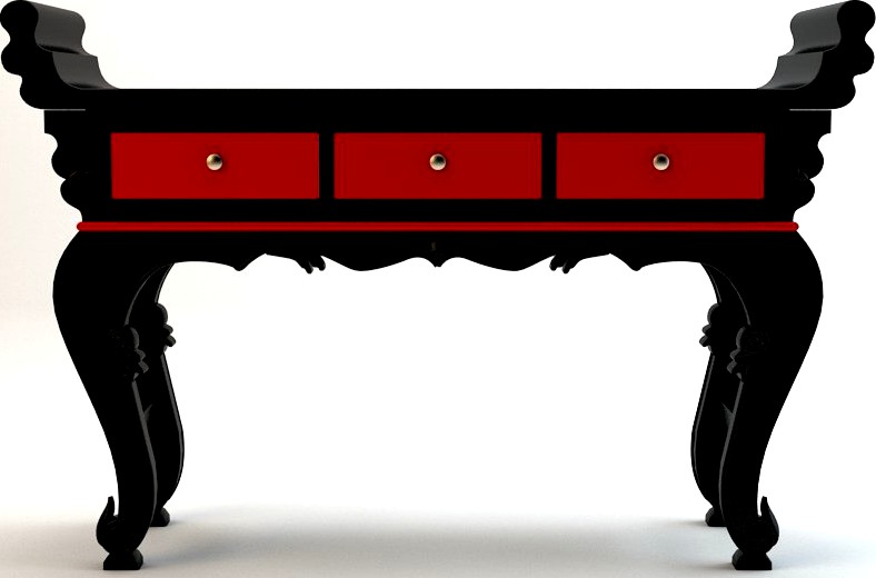 Chinese side table3d model