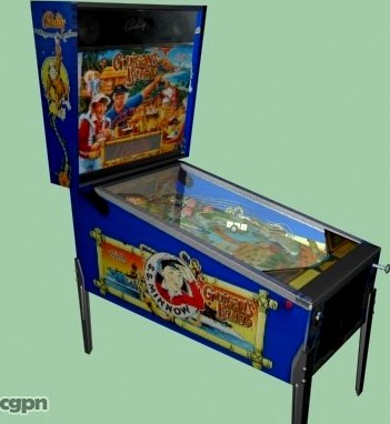 Gilligans Island Pinball Machine3d model