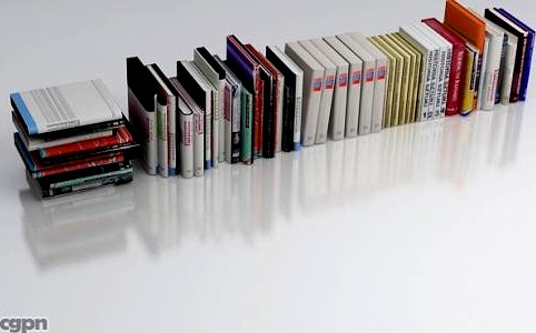 3D model of books3d model