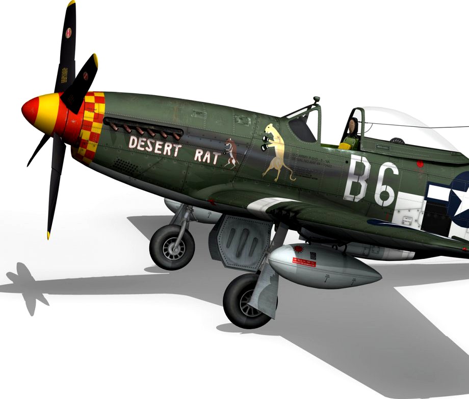 North American P-51D Mustang - Desert Rat3d model