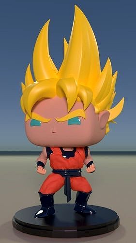 Goku Super Saiyan Custom Pop DIY | 3D