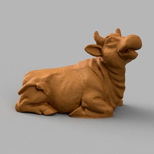 Vache assise | 3D