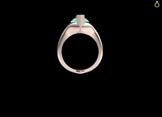 ring diamond rose gold | 3D