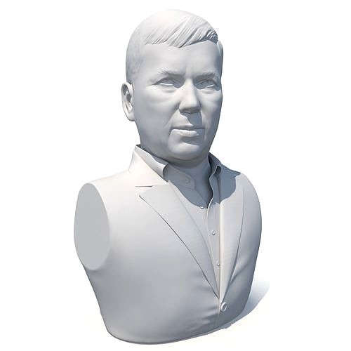 Male bust 01 - 3D print model | 3D