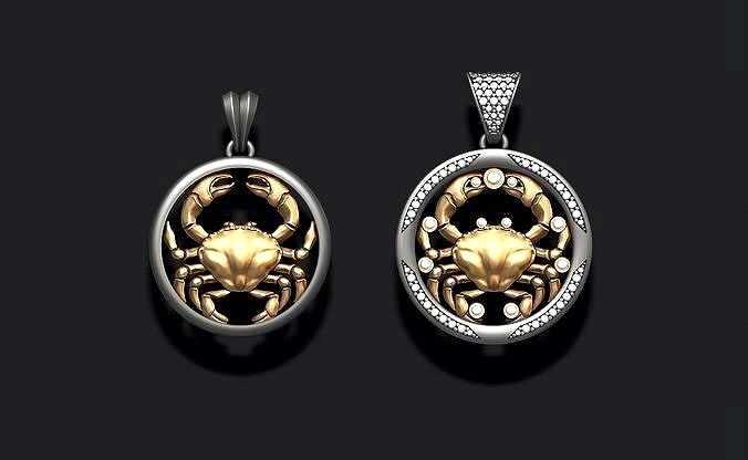 Horoscope Cancer pendants pack | 3D