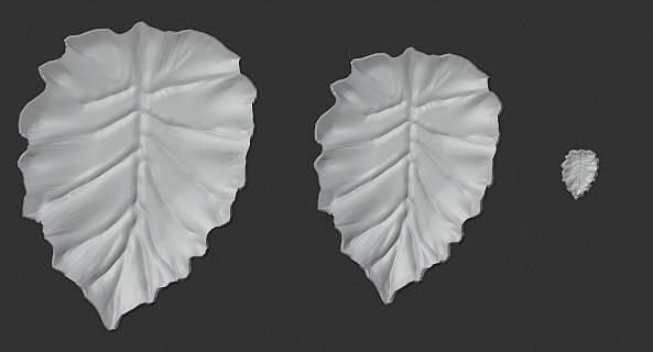 Yaprak Tepsi Seti Leaf Tray Set | 3D
