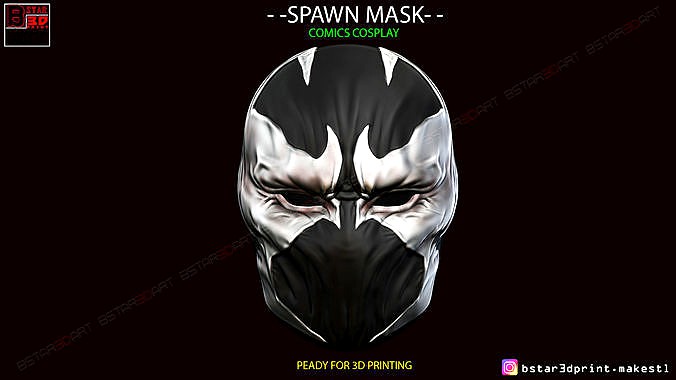 Spawn Comics Mask  | 3D