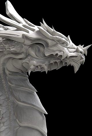 Dragon Sketch 002 HP | 3D