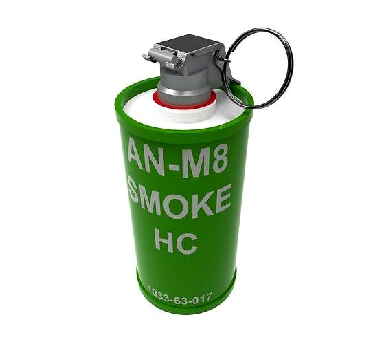 AN-M8-HC SMOKE GRENADE | 3D