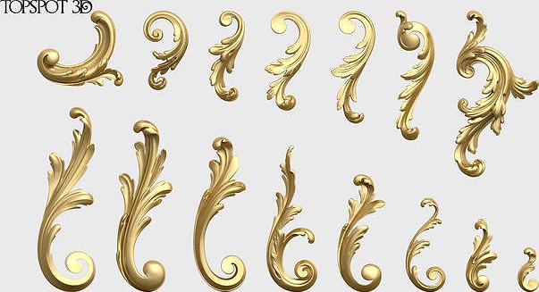 Acanthus Leaves Collection | 3D