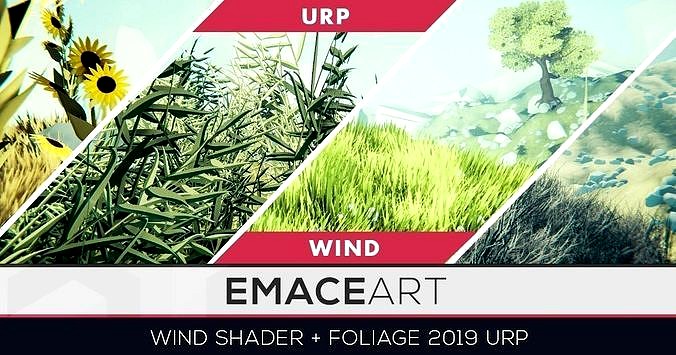 Stylized Vegetation Grass and Flower Pack URP wind shader