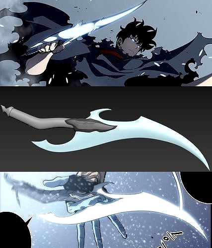 Baruka s Dagger of Sung Jin-Woo from  Solo leveling webtoon | 3D