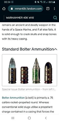 Bolter Rounds 40k Space Marine  | 3D