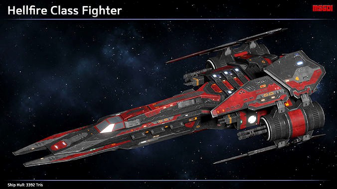 Spaceship Fighter Hellfire