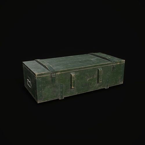 Old millitary ammo box