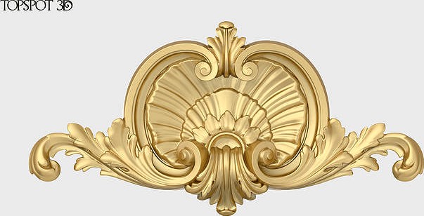 Shell With Acanthus Onlay | 3D