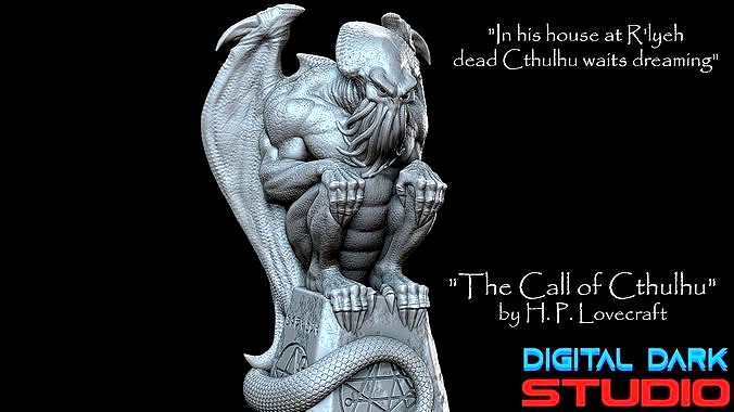 Cthulhu The Great Old One Estatue - Lovecraft | 3D