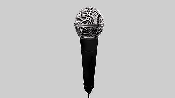 Microphone 3D model